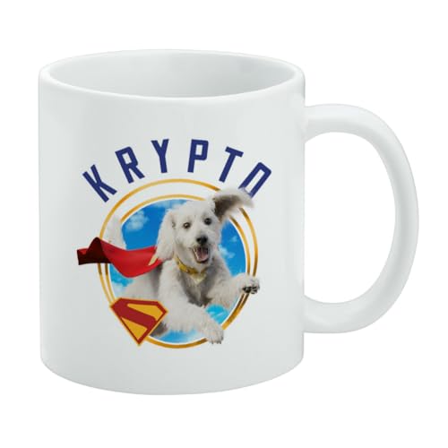 Taza de cerámica Superman 2025 Krypto Sky 11 oz blanca miniatura 1