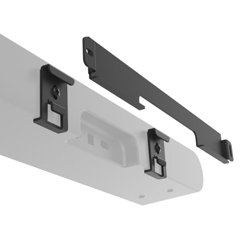 Sound Bass Soundbar Mount for Sonos Ray Sound Bar Includes All Necessary Mounting Hardware Floating Style Soundbar Wall Bracket for Under TV or Above Easy to Install Black