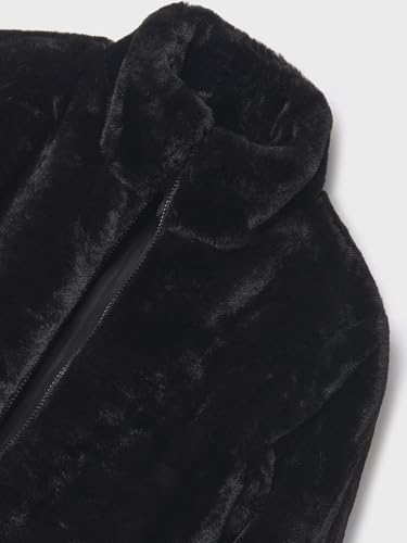 Mayoral Fur Coat for Girls Black3