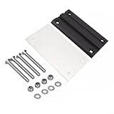 Patas funcionales ajustables de aleación de aluminio diseñadas específicamente para vehículos marinos y cionales (negro plateado)