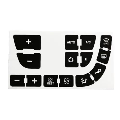 Stickers boutons Citroën C4 Picasso finition noir mat