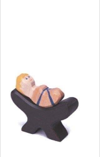 Preisvergleich Produktbild Holztiger Jesuskind in Krippe