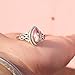 Natural Pink Cotton Candy Turquoise 925 Sterling Silver Handmade Design Boho Promise Ring For Women (8)