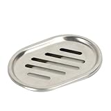 Caja para jabones Jaboneras drenables de Doble Capa de Acero Inoxidable 304(Gold)