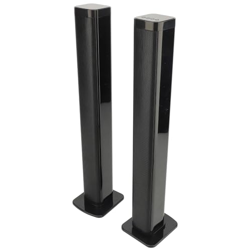 XUMIUZIY TV Sound Bar, 60W HD HiFi Stereo Soundbar para TV, 2 en 1 Separable TV Speaker Wall Mounted with HD Multimedia Cable, Support Bluetooth, Optical Fiber, and USB Connection