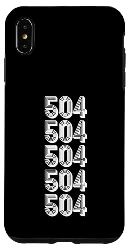 Código de Área 504 Albuquerque NM Carcasa para iPhone XS Max