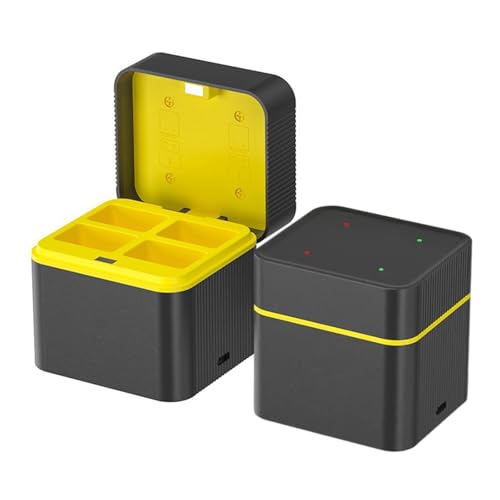 Cargador baterías 9V Alksubbm para solucionar la descarga rápida con USB C de 4 ranuras 2