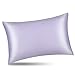 Silk Pillowcase Queen Size w/Random Color Silk Scrunchie Gift Set for Skin and Hair Care Beauty Sleep ALASKA BEAR Organic Best 100% Mulberry Silk Real Cooling Pillow Case (1pc, Lilac Lavender)