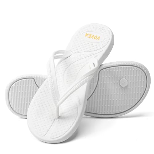Image of VOVEA Flip Flops For Women Non-Slip Bathroom Shower Shoes Cushion foam Indoor and Outdoor Sandals