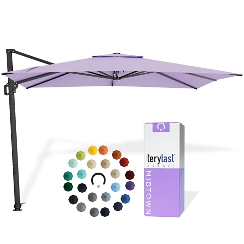 Image of Midtown Umbrellas Grande Square - 9 x 9 Ft Cantilever Umbrella