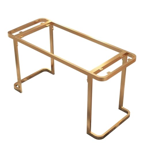 PFCDZDU Base Metálica para Mesa De Alta Resistencia, Patas De Soporte De Repuesto, Soporte para Escritorio De Computadora DIY(Gold,120x55x72cm)