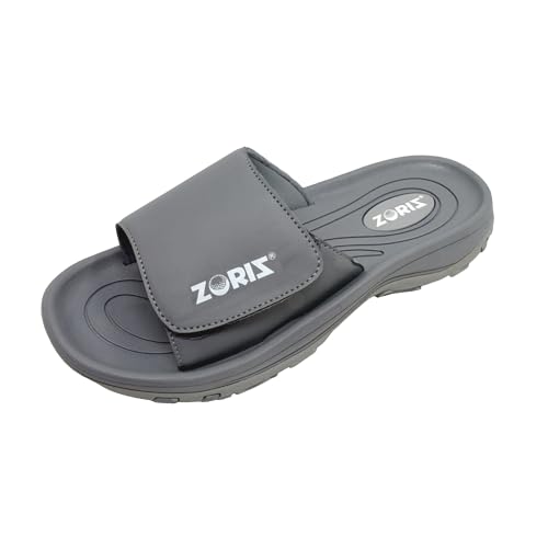 ZORIZ Golf Slides for Men and Women, Sports Slip On Sandals With Removable Spikes, Golf Footwear With Deeper Heel Cup and Higher Sidewalls for Secure Comfort