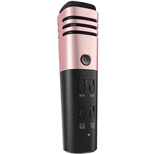 Mikrofon Handy-Mikrofon mit Soundkarte Singen Home Recording Weizen Live-Ausrüstung gewidmet (Color : B)