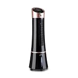 Klarstein Condizionatore Portatile Senza Tubo 55W, 5in1, Umidificatore, Climatizzatore Portatile Silenzioso con Night Mode, Ventilatore Aria Fredda, Raffrescatore d’Aria 180m³/h, Serbatoio da 6L