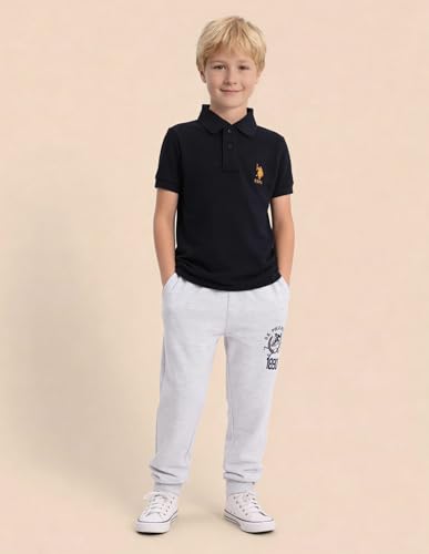 Image of U.S. Polo ASSN. Kids Polo T Shirt for Boys - 100% Cotton, Embroidered Logo, Kids Polo T Shirt for Boys