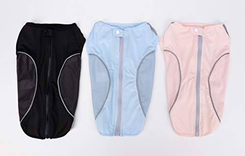 Pet Clothes, Summer Dog Mesh Breathable Shirt With Zipper Reflective Vest Jacket For Puppy Small Medium Large Dog (3Xl, Black) #TOP5