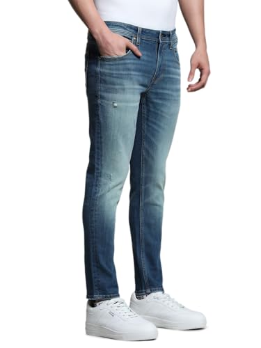 Image of Jack & Jones Men's Slim Fit Jeans | Low Rise | Jeans for Men