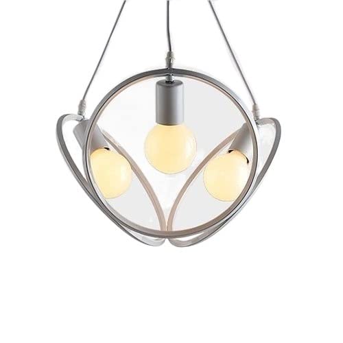 Plafonnier rétro fer suspension 3 têtes luminaire intérieur