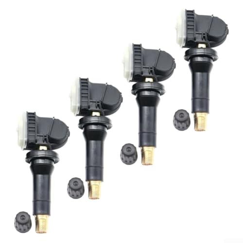 Capteur TPMS 13598772 pour Silverado et Sierra, lot de 4 valves noires 12V
