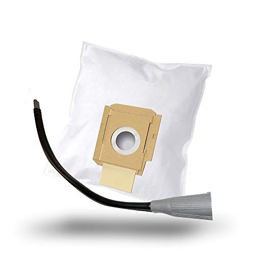 MisterVac | compatibile con sacchetti per aspirapolvere sacchetti di ricambio 10 pezzi + ugello flessibile (circa 64 cm) ugello di ricambio Hoover H 118