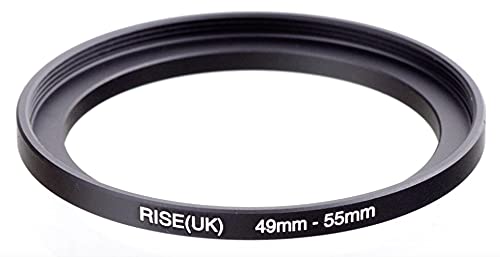 STEP UP 49-55MM ANELLO ADATTATORE 49MM-55MM ADAPTER RING 49MM 55MM 49-55 49 55 MM OBIETTIVO LENS