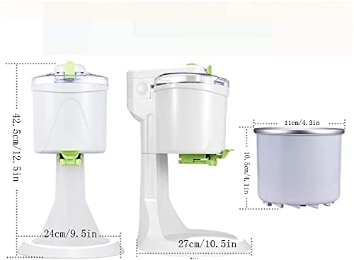 LXW Automatische Haushaltseismaschine, schnell, einfach sauber glatt, 1,5 Quartkapazität DIY Eismaschine, für Kinder… – Bild 3