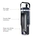 Team Liquid Marvel Rivals Cloak and Dagger Tumbler with Lid, 30 Oz Water Bottle, Vacuum Insulated, Anime Water Bottle, Reusable Insulated Stainless Steel tumbler for Water, Iced Tea or Coffee