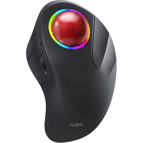 マウス・トラックボール niwaka Amazon | Nulea M505B ワイヤレス トラックボールマウス RGBローラー