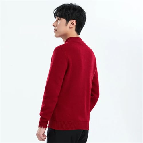 Men Knitwear Wool Zipper Cardigan Thickened Cotton Long Sleeve Warm Couples Clothing Sweater2