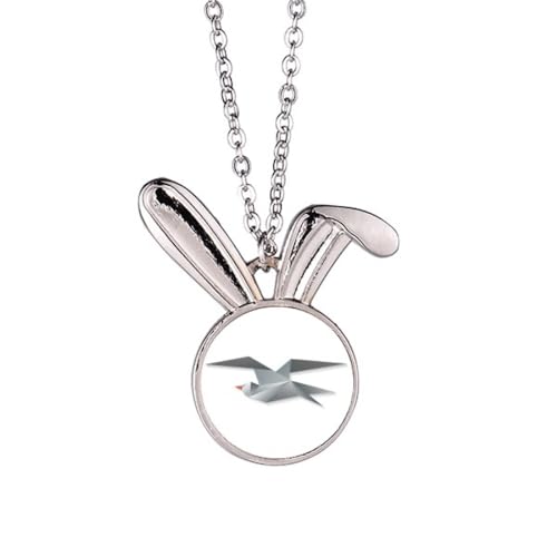 Collier corbeau origami et bijoux géométriques, pendentif tendance pour femme et homme
