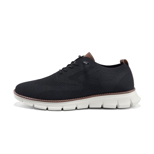 Image of Wearbreeze Men's Business Casual Oxford Sneakers - Lightweight Lace-Up Dress Shoes for Work, Travel & Daily Commute