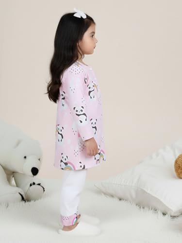 Image of POLKA TOTS Premium Cotton Night Wear for Boys & Girls | Traditional Kurta Pyjama Night Suit Set | Ultra-Soft & Breathable Nightwear for Toddlers & Baby | Kids Night Dress from Newborn to 8 Years