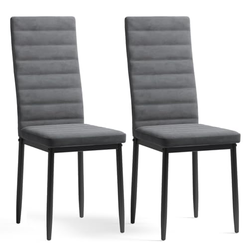 Bealife Juego De 2 Sillas De Cocina, Sillas De Comedor Con Respaldo Alto, Sillas De Imitación De Piel Para Comedor, Salón Y Cocina Piel Sintética Negra,Juego De 2 Bealife Juego De 2 Sillas De Cocina, Sillas De Comedor Con Respaldo Alto, Sillas De Imitación De Piel Para Comedor, Salón Y Cocina Piel Sintética Negra,Juego De 2