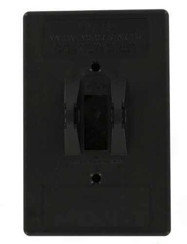 Leviton Type 1 Enclosure (for use with 30 Amp Motor Controller Switches), Thermoplastic - N13NC-TDS, Black