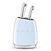 SMEG Knife Set KBSF02PB – Premium 6-Piece Stainless Steel Knife Block, Italian Design, Ergonomic Handles, Durable and Sharp Blades, Pastel Blue