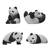 Tofficu 4pcs Decoration Statue Animal Educational Animals Kids White Desktop Home Figures Birthday Treasure Tabletop Model, Toys Diy Micro Mini Coffee Decorative