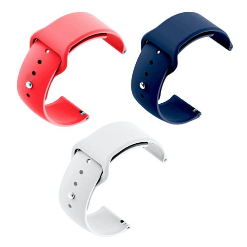 Image of Soft Silicone Strap Replacement Band for Apple || Realme || Boat || Noise || Fireboltt || Amazfit || Samsung || Oneplus Smart Watch Straps