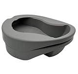 Premium Comfortable Quality Plastic Gray Contour Bedpan for Elderly Adults, Nursing Homes, Hospitals and Patients Use (Pack of 2)