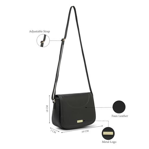 Image of Caprese Greta Medium Sling Bag for Women with Adjustable Strap & Magnetic Button Closure for Comfortable Wear | Versatile Handbag for Everyday Use, Travel, and Special Occasions