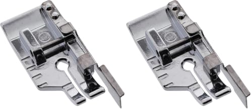 Image of 1 /4 inch Snap on Foot w /Guide | Fits Low Shank Sewing Machines - Babylock, Brother, Janome, Singer, and More | Quarter Inch Foot for Patchwork, Quilting, and Piecing (Pack of 2)