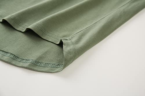Image of KLIEGOU Men's 100% Cotton Longline T-Shirt, Pre-Shrunk Soft