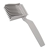 Peine de Corte de Peluquero Curvo, Peine de Guía Superior Plana, Peine de Corte de Cabello, Peine de Cabello de Doble...
