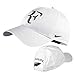 Genuine Merchandise Roger Federer Signature RF Logo Tennis Legacy Adjustable Hat Cap - White