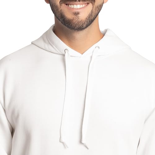 Image of Fruit of the Loom Men's Eversoft Fleece Pullover Hooded Sweatshirt, Moisture Wicking & Breathable