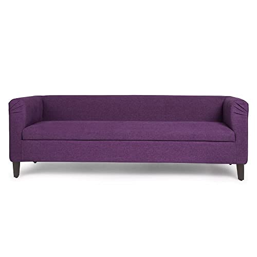 Image of Wakefit Sofa Set | 3 Year Warranty | Sofa 3 Seater, 3 Seater Sofa for Living Room, Wooden Sofa Set, Couch Sofa for Living Room - Miami(Tahoe : Grape Purple)
