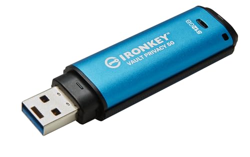 Kingston IronKey Vault Privacy 50 Drive USB con certificazione FIPS 197 e crittografia XTS-AES a 256 bit per la protezione dei dati - IKVP50/512GB - Immagine 2
