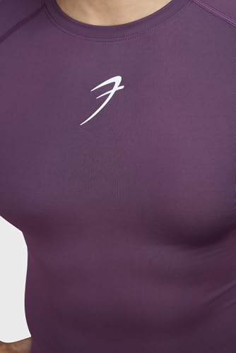 Image of FUAARK Men's Half Sleeve Compression T-Shirt - Athletic Base Layer for Fitness