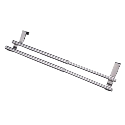 JNHWFDB Portasciugamani Estensibile sopra la Porta, portasciugamani sospeso, portasciugamani da Bagno, Cucina, Hotel, armadietto, scaffale, Barra portasciugamani