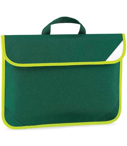 Image of COOZO Unisex Kids Enhanced-Viz Book Bag - Bottle Green - One Size