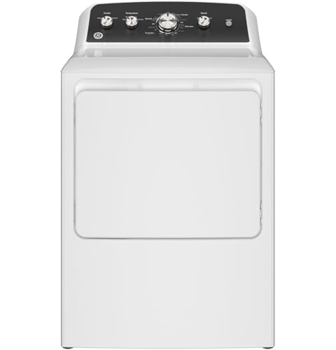 GE GTD48GASWWB 7.2 cu. ft. Gas Dryer with Up to 120 ft. Venting and Extended Tumble – White